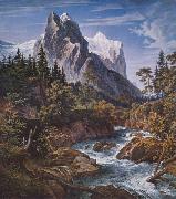 Joseph Anton Koch Das Wetterhorn von der Rosenlaui aus oil painting artist